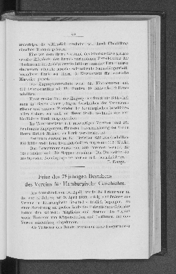 Vorschaubild von Feier des 75jährigen Bestehens des Vereins für Hamburgische Geschichte.