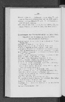 Vorschaubild von Erwerbungen der Vereinsbibliothek im Jahre 1913.
