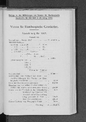 Vorschaubild von Abrechnung für das Jahr 1917.