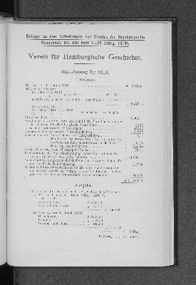 Vorschaubild von Abrechnung für 1918.