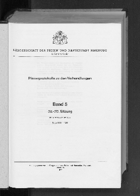Vorschaubild von [Plenarprotokoll // Bürgerschaft der Freien und Hansestadt Hamburg]