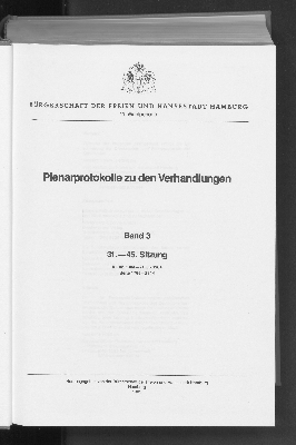 Vorschaubild von [Plenarprotokoll // Bürgerschaft der Freien und Hansestadt Hamburg]
