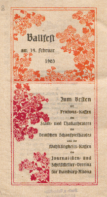 Vorschaubild von Ballfest am 14. Februar 1903