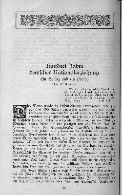 Vorschaubild von Hundert Jahre deutsche Nationalerziehung.