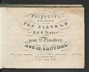 Vorschaubild von Potpourri sur thêmes favoris de l'opéra Fra Diavolo