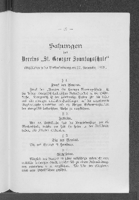 Vorschaubild von Satzungen des Vereins "St. Georger Sonntagsschule"