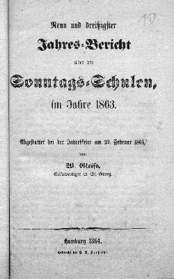 Vorschaubild von [Jahres-Bericht über die Sonntags-Schulen im Jahre ...]
