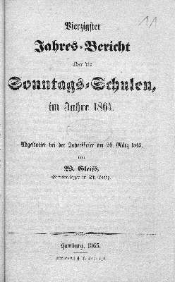 Vorschaubild von [Jahres-Bericht über die Sonntags-Schulen im Jahre ...]