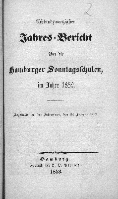 Vorschaubild von [Jahres-Bericht über die Hamburger Sonntags-Schulen im Jahre ...]