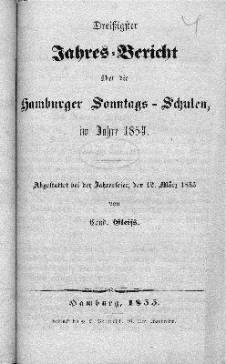 Vorschaubild von [Jahres-Bericht über die Hamburger Sonntags-Schulen im Jahre ...]