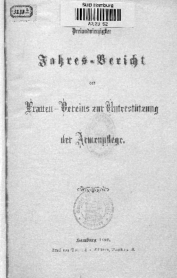 Vorschaubild von [Jahres-Bericht des Frauen-Vereins zur Unterstützung der Armenpflege]