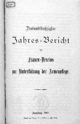 Vorschaubild von [Jahres-Bericht des Frauen-Vereins zur Unterstützung der Armenpflege]