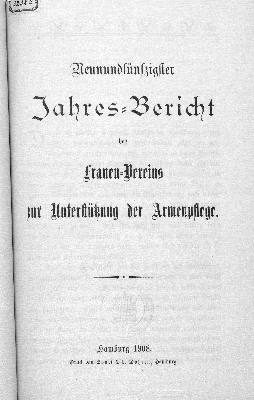 Vorschaubild von [Jahres-Bericht des Frauen-Vereins zur Unterstützung der Armenpflege]