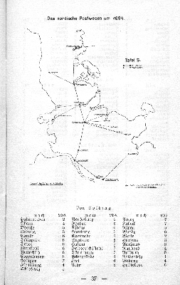 Vorschaubild von Das nordische Postwesen um 1694.
Tafel 5.