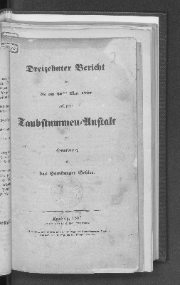 Vorschaubild von [Bericht der Taubstummen-Anstalt für Hamburg und das Hamburger Gebiet]