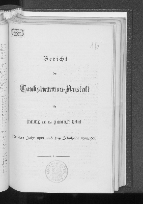 Vorschaubild von [Bericht der Taubstummen-Anstalt für Hamburg und das Hamburger Gebiet]