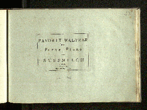 Vorschaubild von Favorit-Waltzer für's Forte-Piano