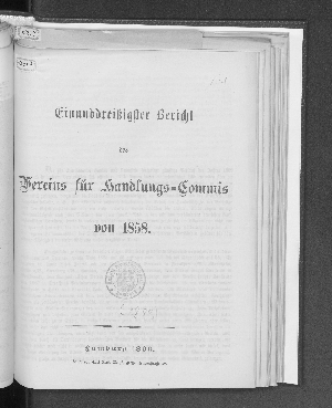 Vorschaubild von [Bericht des Vereins für Handlungs-Commis von 1858 (Kaufmännischer Verein) in Hamburg]