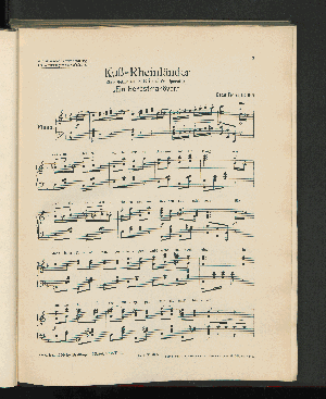 Vorschaubild von Kuß-Rheinländer über Motive aus E. Kálmán's Operette "Ein Herbstmanöver"