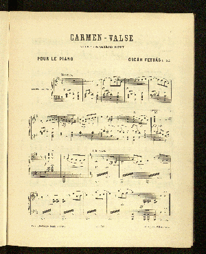 Vorschaubild von Carmen-Valse. Piano