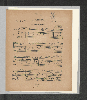 Vorschaubild von Albumblatt [Violino und Piano]