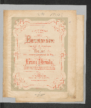Vorschaubild von Berceuse slave daprès un chant polonais pour violon avec accomp. de piano