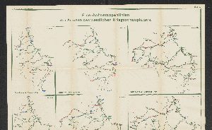 Vorschaubild von Blatt 5. Eisenbahnetappenlinien der Armeen des westlichen Kriegsschauplatzes.