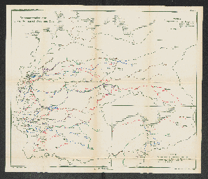 Vorschaubild von Karte 2. Transportstraßenkarte für den Aufmarsch West und Ost.