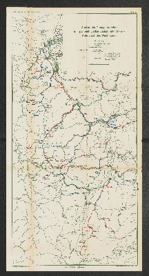 Vorschaubild von Karte 3. Auslauf der Transportstraßen und planmäßige Entladebahnhöfe für den Aufmarsch des Westheeres.