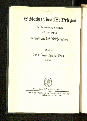 Vorschaubild von Das Marnedrama 1914, Teil 1