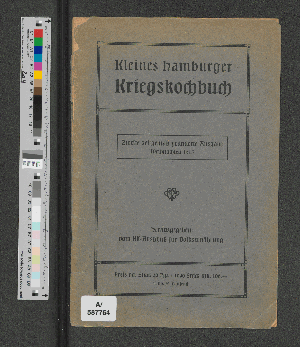 Vorschaubild von Kleines Hamburger Kriegskochbuch