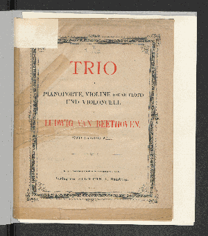 Vorschaubild von Trio für Pianoforte, Violine (oder Flöte) und Violoncell