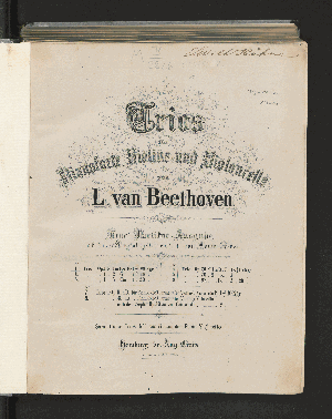 Vorschaubild von Trio, Op. 1, No. 1 in Es