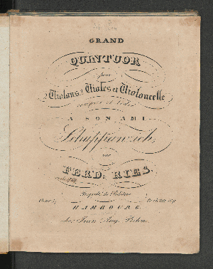 Vorschaubild von Grand quintuor pour 2 violons, 2 violes et violoncelle