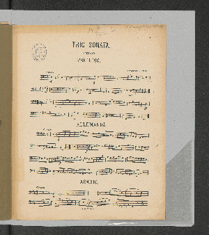 Vorschaubild von Trio - Sonata. [Violoncello.]