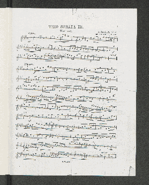 Vorschaubild von Trio Sonata III. [Violine 1.]