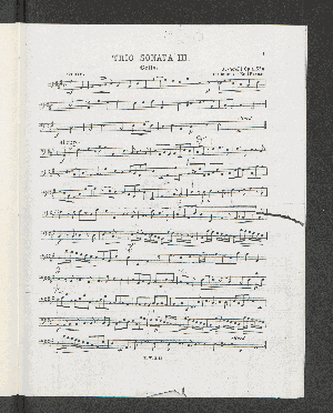 Vorschaubild von Trio Sonata III. [Violoncello.]