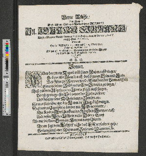 Vorschaubild von Letzte Pflicht/ Dem Weyland Hoch-Edlen/ Vest-und Hochgelahrten Herren/ Hn. Johann Sibrand ... Als den 26. April des 1701. Jahres ... abgestattet von G. B. G.