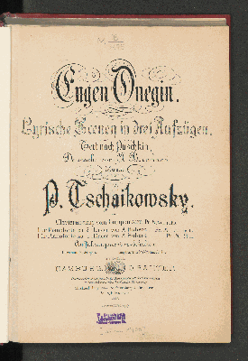 Vorschaubild von Eugen Onegin