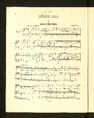 Vorschaubild von König Mai. 1 Solo und Chor.