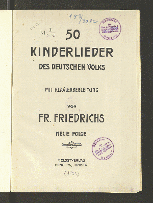 Vorschaubild von 50 Kinderlieder des deutschen Volks