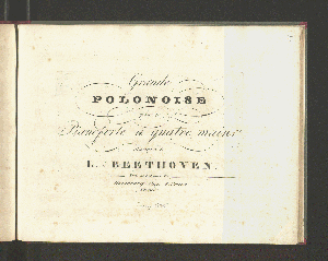 Vorschaubild von Grande polonoise pour le pianoforte à 4 mains