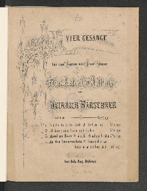 Vorschaubild von Vier Gesänge für eine Sopran- oder Tenor-Stimme mit Pianoforte-Begleitung