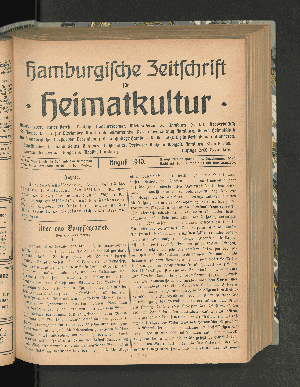 Vorschaubild von [[Hamburgische Zeitschrift für Heimatkultur]]