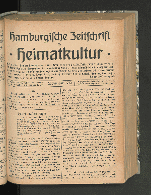 Vorschaubild von [[Hamburgische Zeitschrift für Heimatkultur]]