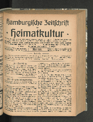 Vorschaubild von [[Hamburgische Zeitschrift für Heimatkultur]]