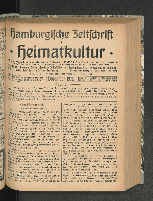 Vorschaubild von [[Hamburgische Zeitschrift für Heimatkultur]]