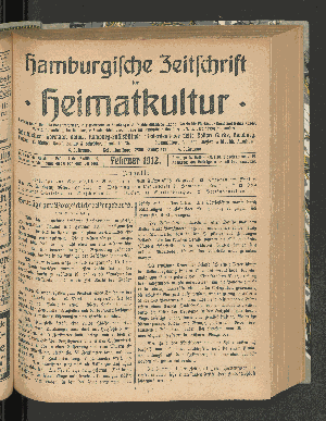 Vorschaubild von [[Hamburgische Zeitschrift für Heimatkultur]]