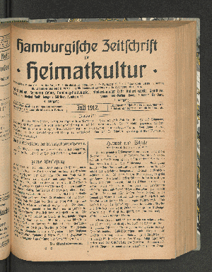 Vorschaubild von [[Hamburgische Zeitschrift für Heimatkultur]]