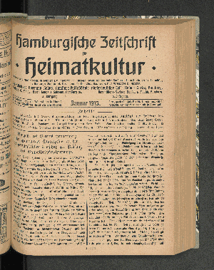 Vorschaubild von [[Hamburgische Zeitschrift für Heimatkultur]]